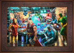 The Avengers Wall Art by Thomas Kinkade Studios Standard Number Canvas 18" x 27" Gallery Bronze