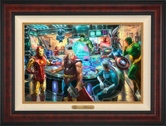 The Avengers Wall Art by Thomas Kinkade Studios Estate Edition Canvas 18" x 27" Gallery Burl