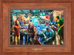 The Avengers Wall Art by Thomas Kinkade Studios Estate Edition Canvas 18" x 27" Rustic Andalucian