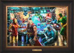 The Avengers Wall Art by Thomas Kinkade Studios Estate Edition Canvas 18" x 27" Estate Bronze