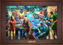 The Avengers Wall Art by Thomas Kinkade Studios Estate Edition Canvas 18" x 27" Gallery Bronze