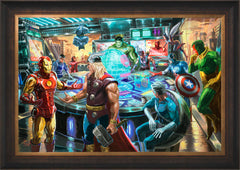 The Avengers Wall Art by Thomas Kinkade Studios Standard Number Canvas 24" x 36" Estate Bronze