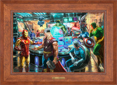 The Avengers Wall Art by Thomas Kinkade Studios Estate Edition Canvas 24" x 36" Rustic Andalucian