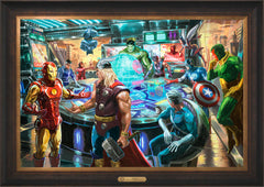 The Avengers Wall Art by Thomas Kinkade Studios Estate Edition Canvas 24" x 36" Estate Bronze