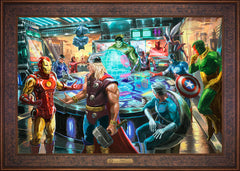 The Avengers Wall Art by Thomas Kinkade Studios Estate Edition Canvas 24" x 36" Gallery Bronze