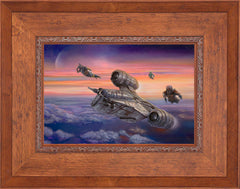 The Mandalorian ™ - The Escort Wall Art by Thomas Kinkade Studios Standard Number Canvas 12" x 18" Rustic Andalucian