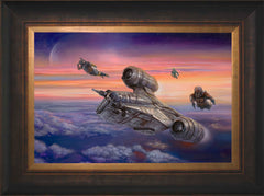 The Mandalorian ™ - The Escort Wall Art by Thomas Kinkade Studios Standard Number Canvas 12" x 18" Estate Bronze