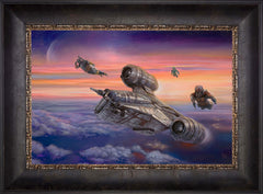 The Mandalorian ™ - The Escort Wall Art by Thomas Kinkade Studios Standard Number Canvas 12" x 18" Cabernet