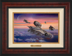 The Mandalorian ™ - The Escort Wall Art by Thomas Kinkade Studios Estate Edition Canvas 12" x 18" Gallery Burl