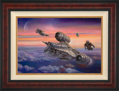 The Mandalorian ™ - The Escort Wall Art by Thomas Kinkade Studios Standard Number Canvas 18" x 27" Gallery Burl