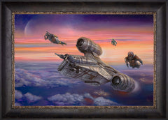 The Mandalorian ™ - The Escort Wall Art by Thomas Kinkade Studios Standard Number Canvas 18" x 27" Cabernet