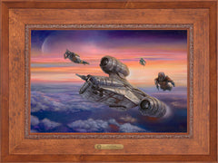 The Mandalorian ™ - The Escort Wall Art by Thomas Kinkade Studios Estate Edition Canvas 18" x 27" Rustic Andalucian