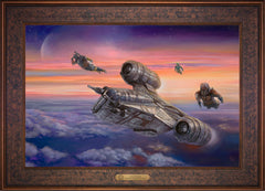 The Mandalorian ™ - The Escort Wall Art by Thomas Kinkade Studios Estate Edition Canvas 18" x 27" Gallery Bronze