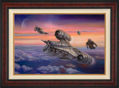 The Mandalorian ™ - The Escort Wall Art by Thomas Kinkade Studios Standard Number Canvas 24" x 36" Gallery Burl
