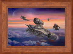 The Mandalorian ™ - The Escort Wall Art by Thomas Kinkade Studios Standard Number Canvas 24" x 36" Rustic Andalucian