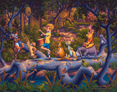 Winnie the Pooh - A Heroes Parade Wall Art by Eric Dowdle Canvas Gallery Wrap 11" x 14" Unframed