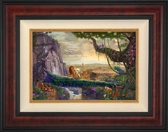 Disney The Lion King - Return to Pride Rock Wall Art by Thomas Kinkade Studios Jewel Edition Canvas 12" x 18" Gallery Burl