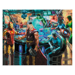 The Avengers Wall Art by Thomas Kinkade Studios Canvas Gallery Wrap 10" x 14" Unframed