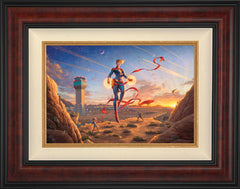 Captain Marvel - Dawn of A New Day Wall Art by Thomas Kinkade Studios Standard Number Canvas 12" x 18" Gallery Burl