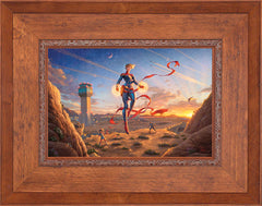 Captain Marvel - Dawn of A New Day Wall Art by Thomas Kinkade Studios Standard Number Canvas 12" x 18" Rustic Andalucian