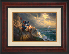 Captain America Sentinel of Liberty Wall Art by Thomas Kinkade Studios Standard Number Canvas 12" x 18" Gallery Burl
