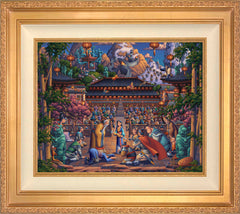 Mulan the Face in the Mirror Wall Art by Eric Dowdle Standard Number Canvas 16" x 20" Antique Gold