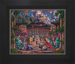 Mulan the Face in the Mirror Wall Art by Eric Dowdle Standard Number Canvas 16" x 20" Modern Black