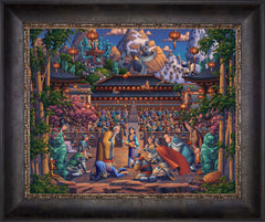 Mulan the Face in the Mirror Wall Art by Eric Dowdle Standard Number Canvas 16" x 20" Cabernet