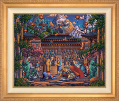 Mulan the Face in the Mirror Wall Art by Eric Dowdle Standard Number Canvas 24" x 30" Antique Gold