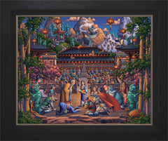 Mulan the Face in the Mirror Wall Art by Eric Dowdle Standard Number Canvas 24" x 30" Modern Black