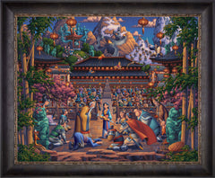 Mulan the Face in the Mirror Wall Art by Eric Dowdle Standard Number Canvas 24" x 30" Cabernet