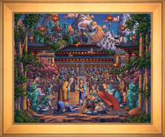 Mulan the Face in the Mirror Wall Art by Eric Dowdle Standard Number Canvas 24" x 30" Gallery Gold