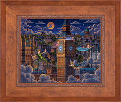 Peter Pan Learning to Fly Wall Art by Eric Dowdle Standard Number Canvas 16" x 20" Rustic Andalucian