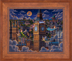 Peter Pan Learning to Fly Wall Art by Eric Dowdle Standard Number Canvas 24" x 30" Rustic Andalucian