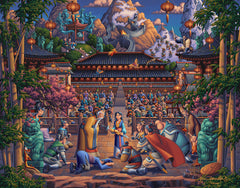 Mulan the Face in the Mirror Wall Art by Eric Dowdle Canvas Gallery Wrap 11" x 14" Unframed