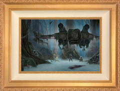 Do. Or do not. There is no try. Wall Art by Thomas Kinkade Studios Standard Number Canvas 12" x 18" Antique Gold