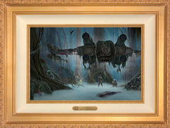 Do. Or do not. There is no try. Wall Art by Thomas Kinkade Studios Estate Edition Canvas 12" x 18" Antique Gold