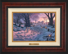 Disney 101 Dalmatians on the Run Wall Art by Thomas Kinkade Studios Estate Edition Canvas 12" x 18" Gallery Burl
