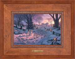 Disney 101 Dalmatians on the Run Wall Art by Thomas Kinkade Studios Estate Edition Canvas 12" x 18" Rustic Andalucian