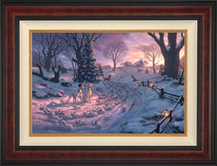 Disney 101 Dalmatians on the Run Wall Art by Thomas Kinkade Studios Standard Number Canvas 18" x 27" Gallery Burl