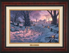 Disney 101 Dalmatians on the Run Wall Art by Thomas Kinkade Studios Estate Edition Canvas 18" x 27" Gallery Burl
