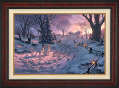 Disney 101 Dalmatians on the Run Wall Art by Thomas Kinkade Studios Standard Number Canvas 24" x 36" Gallery Burl
