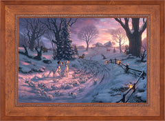 Disney 101 Dalmatians on the Run Wall Art by Thomas Kinkade Studios Standard Number Canvas 24" x 36" Rustic Andalucian