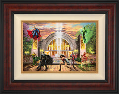 Hall of Justice Wall Art by Thomas Kinkade Studios Standard Number Canvas 12" x 18" Gallery Burl