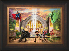 Hall of Justice Wall Art by Thomas Kinkade Studios Standard Number Canvas 12" x 18" Estate Bronze