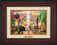 Hall of Justice Wall Art by Thomas Kinkade Studios Estate Edition Canvas 12" x 18" Gallery Burl