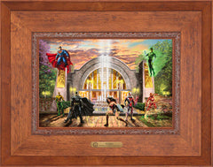 Hall of Justice Wall Art by Thomas Kinkade Studios Estate Edition Canvas 12" x 18" Rustic Andalucian