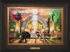 Hall of Justice Wall Art by Thomas Kinkade Studios Estate Edition Canvas 12" x 18" Estate Bronze