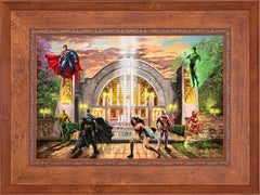 Hall of Justice Wall Art by Thomas Kinkade Studios Standard Number Canvas 18" x 27" Rustic Andalucian