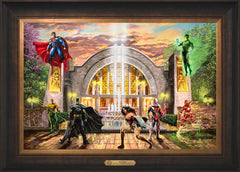 Hall of Justice Wall Art by Thomas Kinkade Studios Estate Edition Canvas 18" x 27" Estate Bronze
